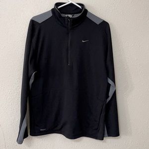 Nike black and gray fit dry pullover